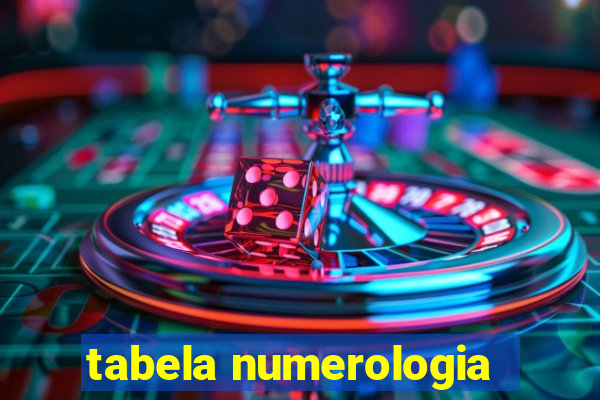 tabela numerologia